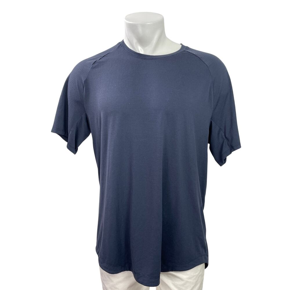 Lululemon Men's Navy Blue Crew Neck Short Sleeve Basic T Shirt Tee Top Size XXL